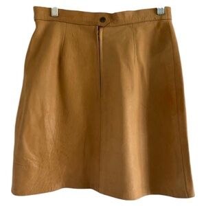SUEDE CLUB Vintage Women’s Rusty Orange‎ 100% Suede Mini Skirt-Size Medium/Large